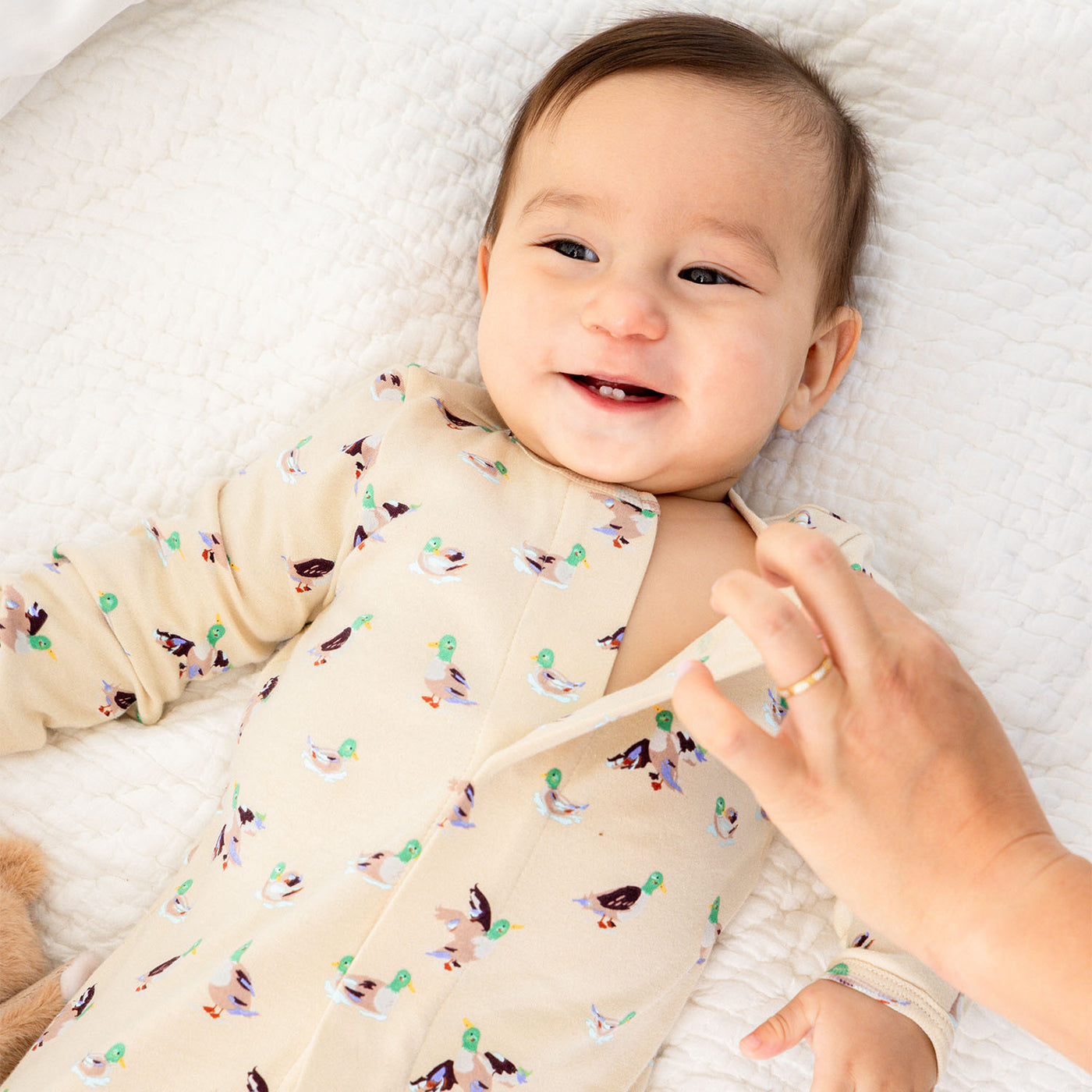 Magnetic Me Quack Me Up Organic Cotton Footie