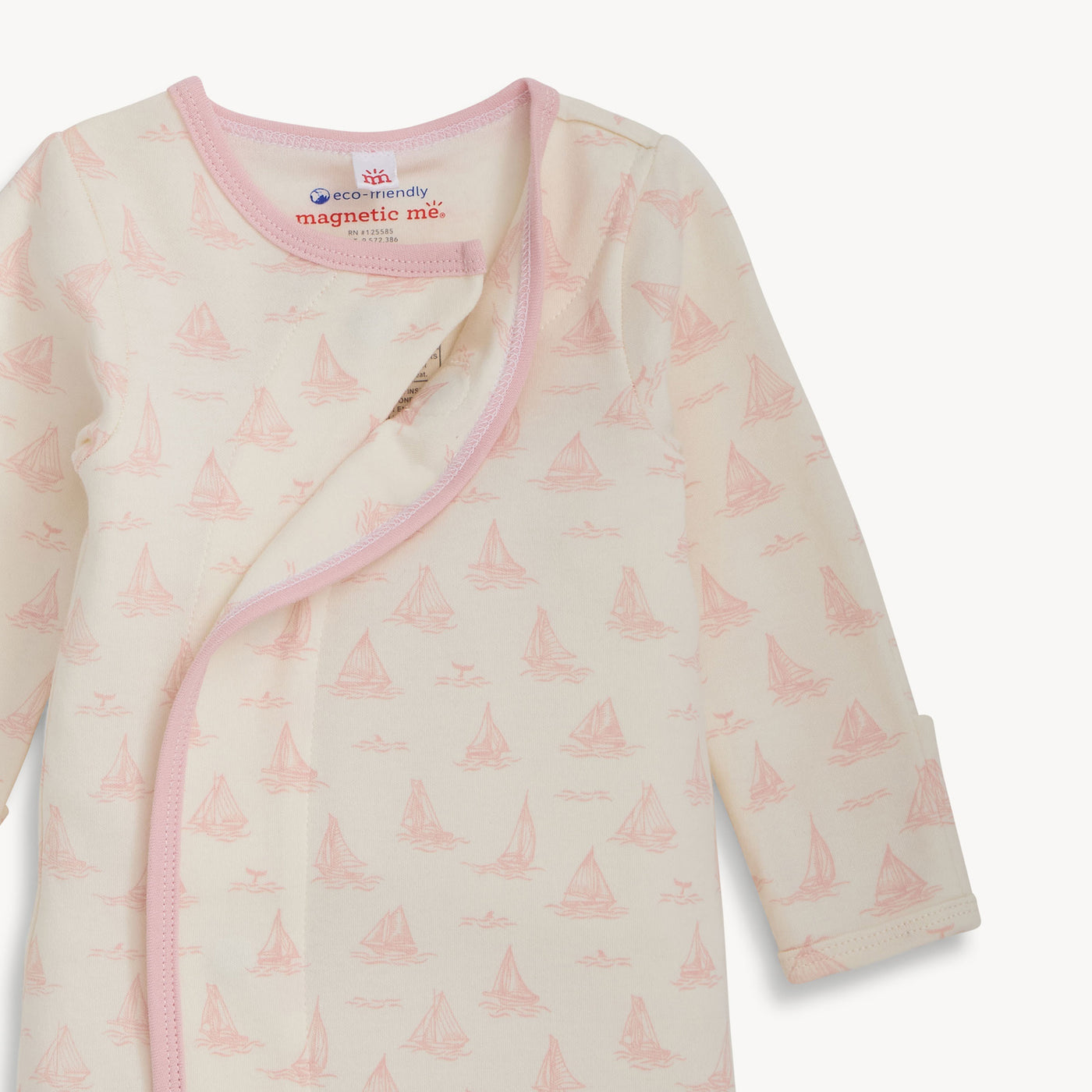 Magnetic Me Pink Tiny Tides Organic Cotton Gown Set