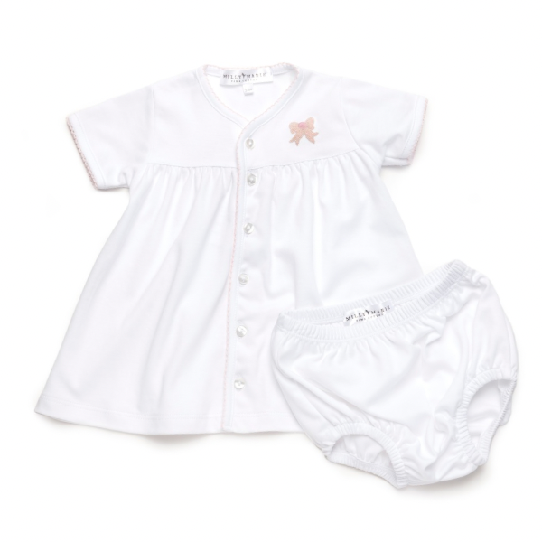 Milly Marie Classic Bow Pima Diaper Set