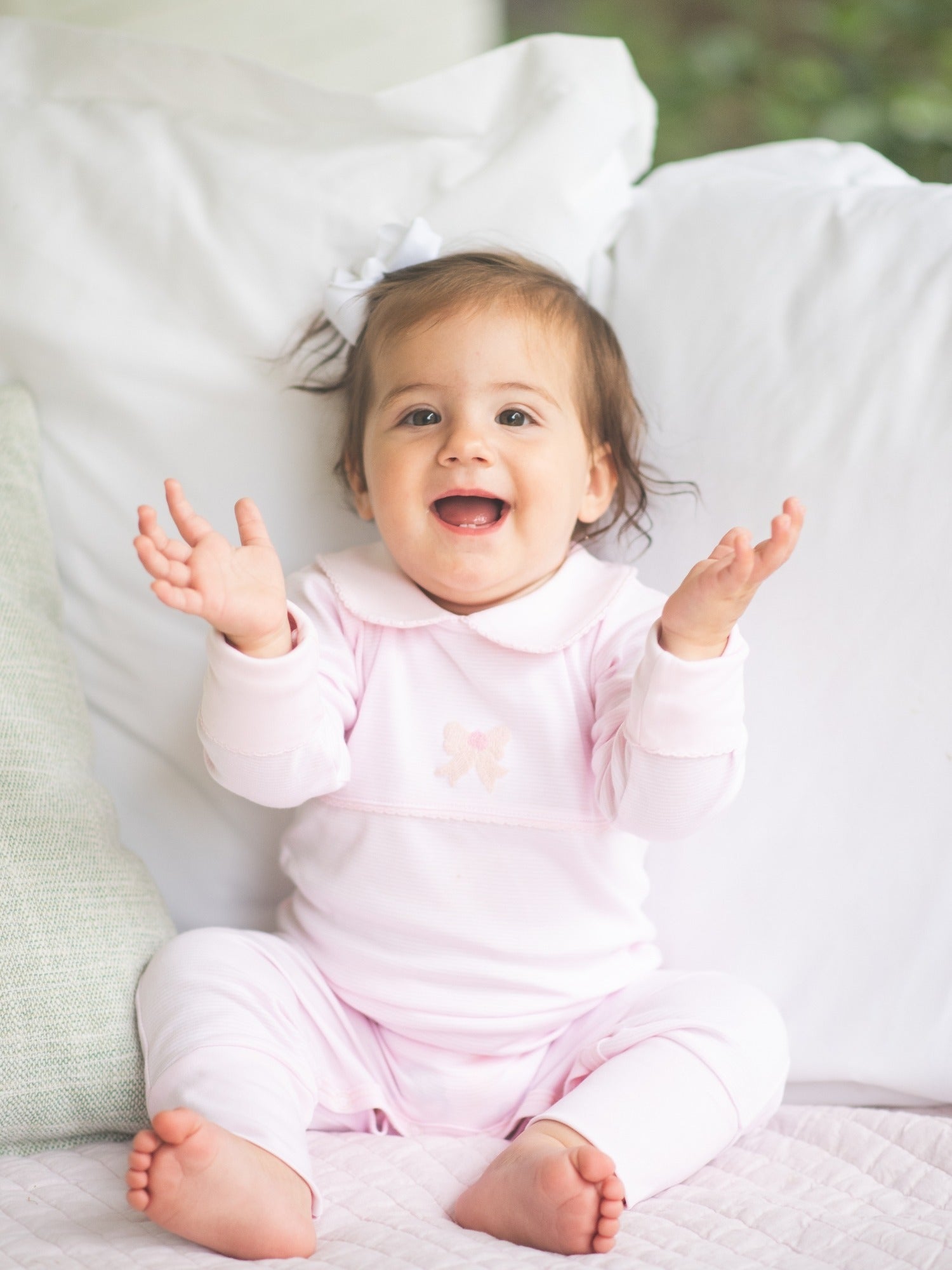 Milly Marie Classic Bow Pima Playsuit