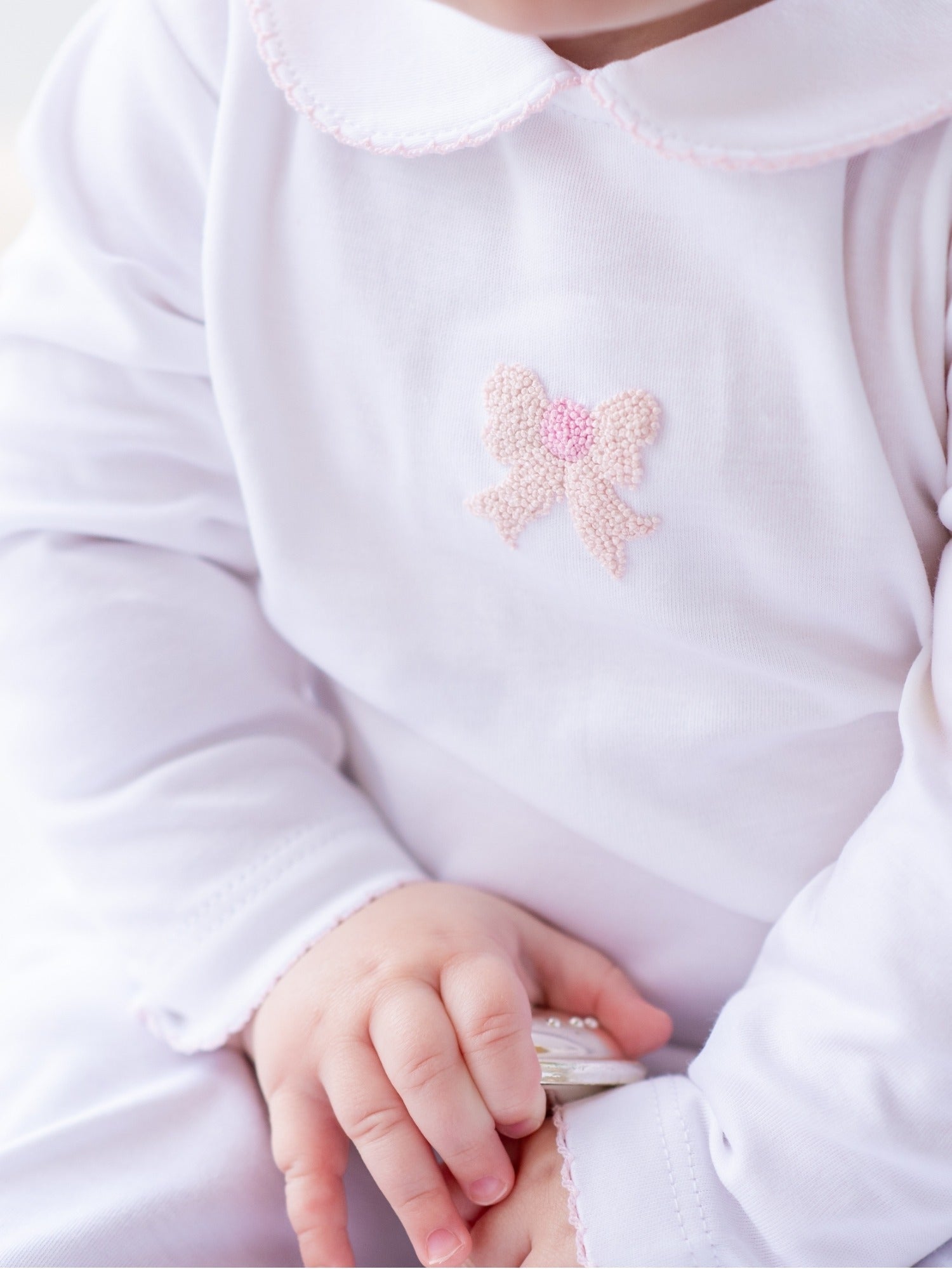 Milly Marie Classic Bow Pima Footie