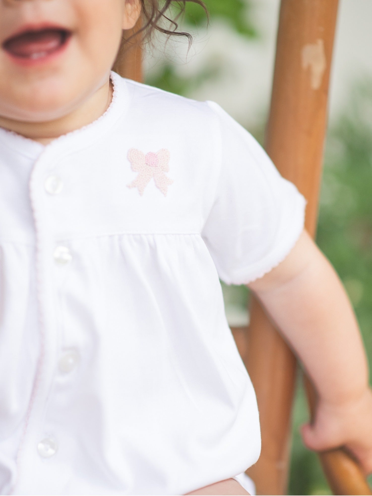 Milly Marie Classic Bow Pima Diaper Set