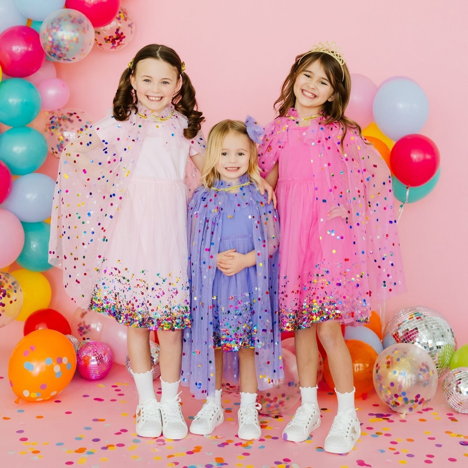 Sweet Wink Lavender Confetti Cape