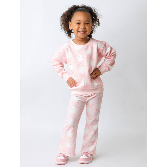 Sweet Wink Coquette Ghost Halloween Sweatshirt