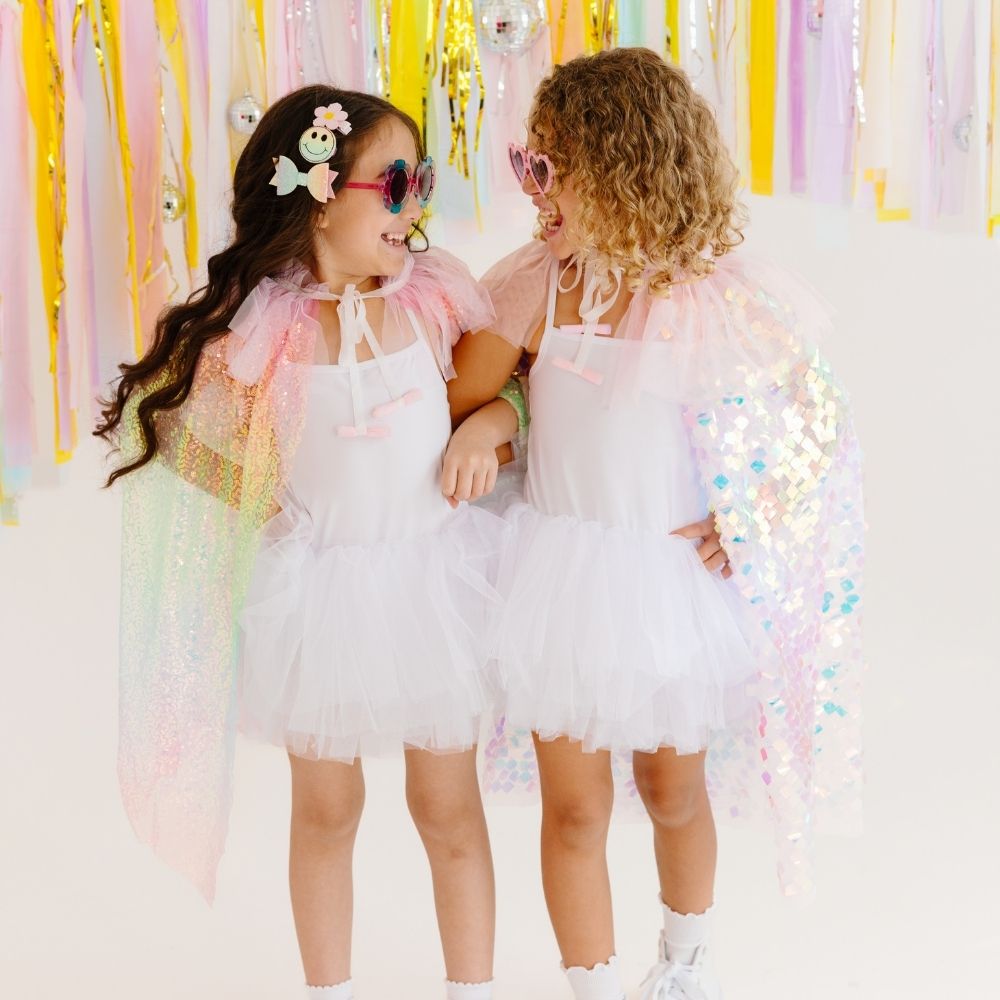 Sweet Wink Rainbow Sequin Cape