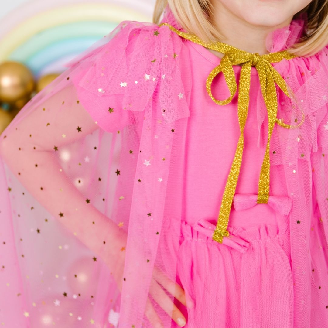 Sweet Wink Hot Pink Star Cape