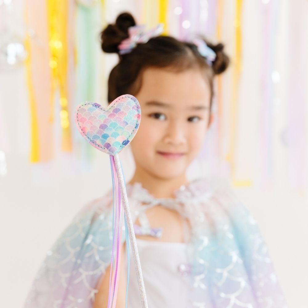 Sweet Wink Girls Mermaid Heart Wand
