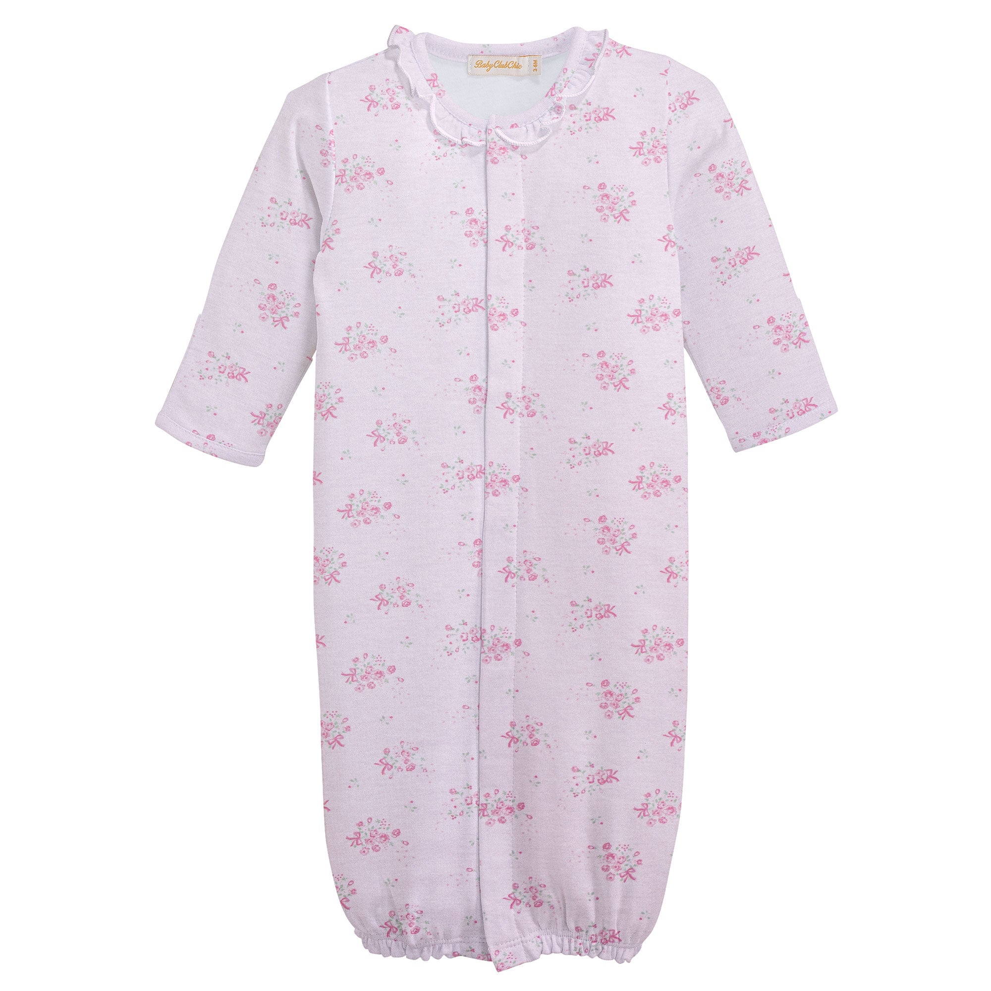 Baby Club Chic Tiny Bunch of Roses Printed Converter Gown