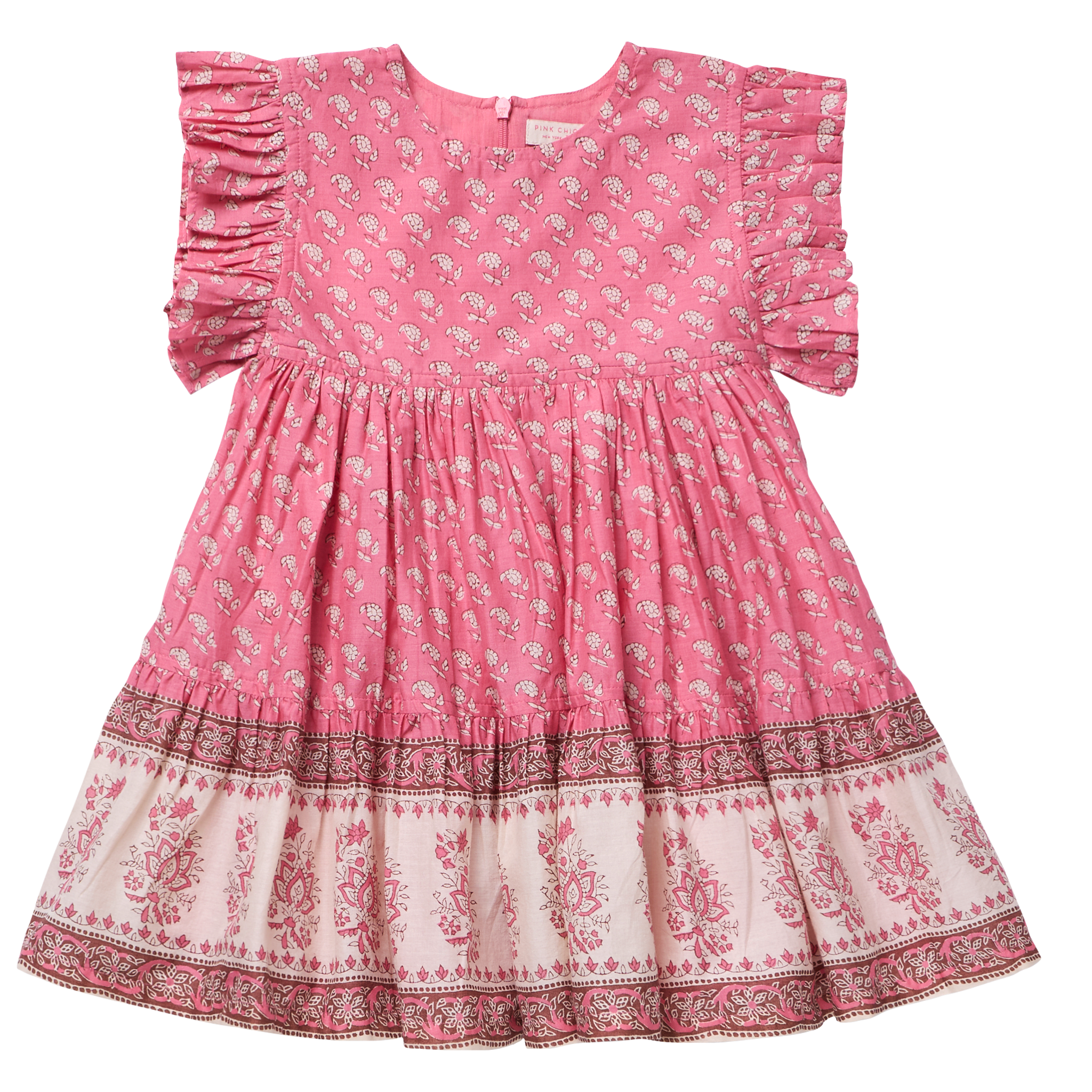 Pink Chicken Kit Dress, Small Paisley