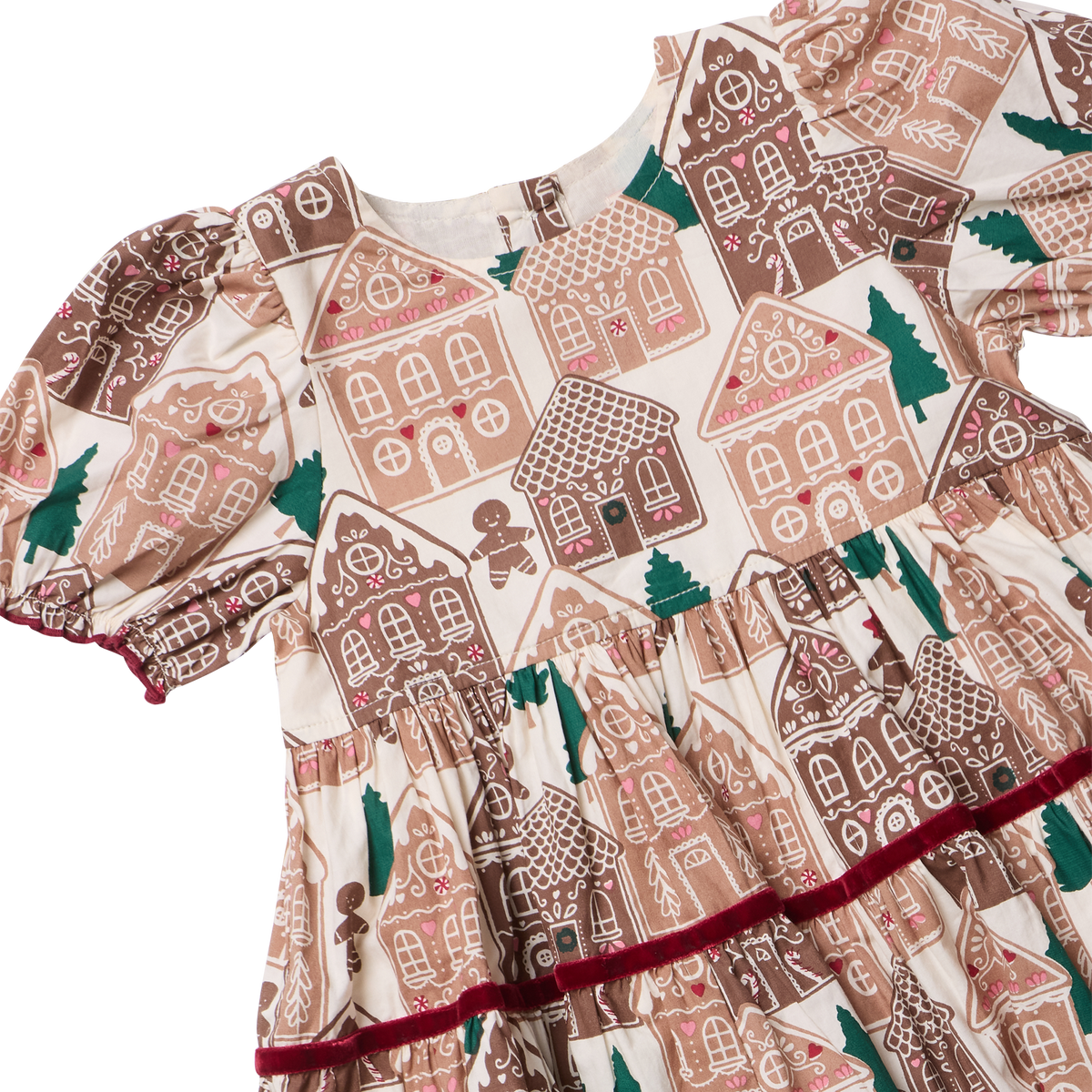 Pink Chicken Eliza Dress, Gingerbread Houses