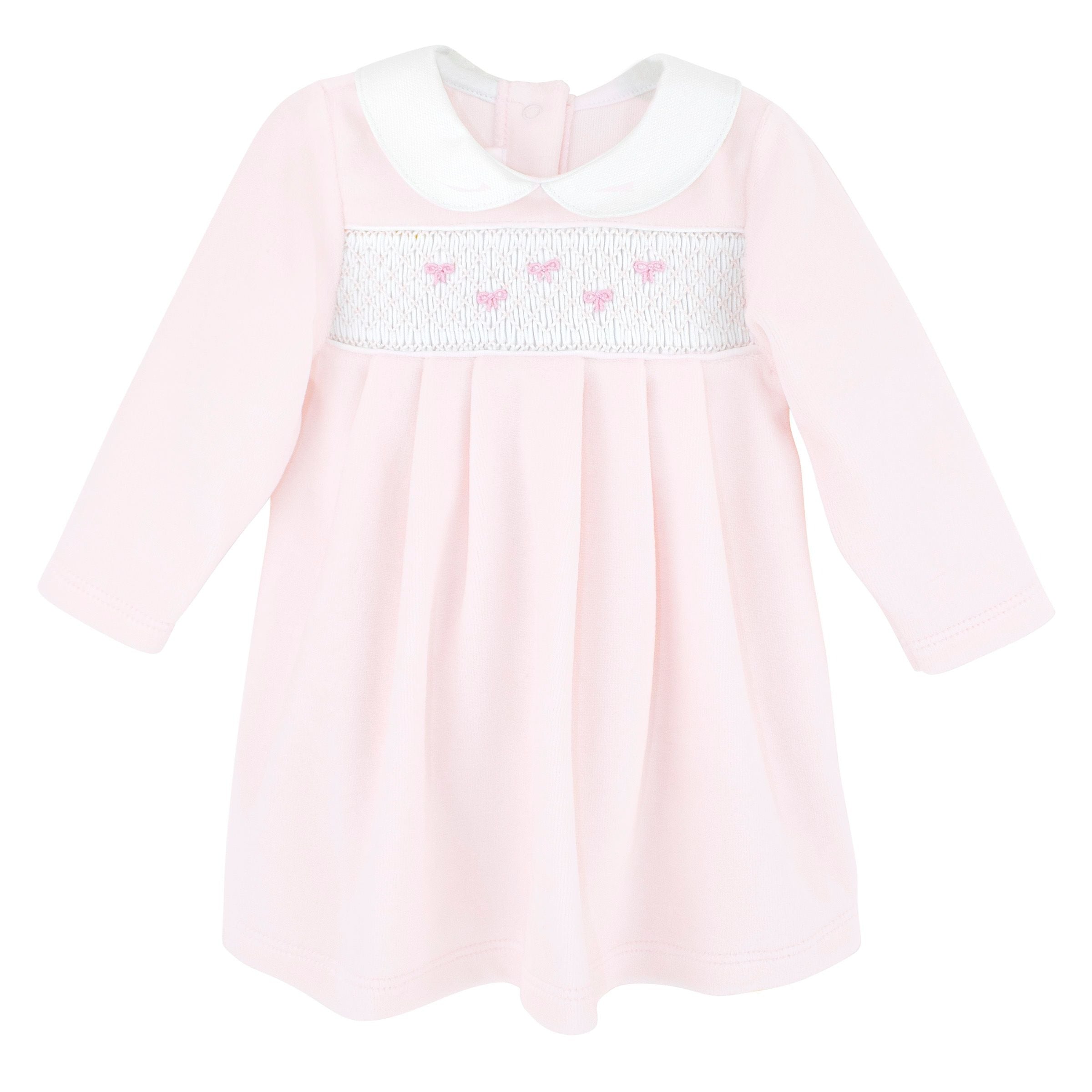 LydaBaby Pink Bows Smock Collection Dress