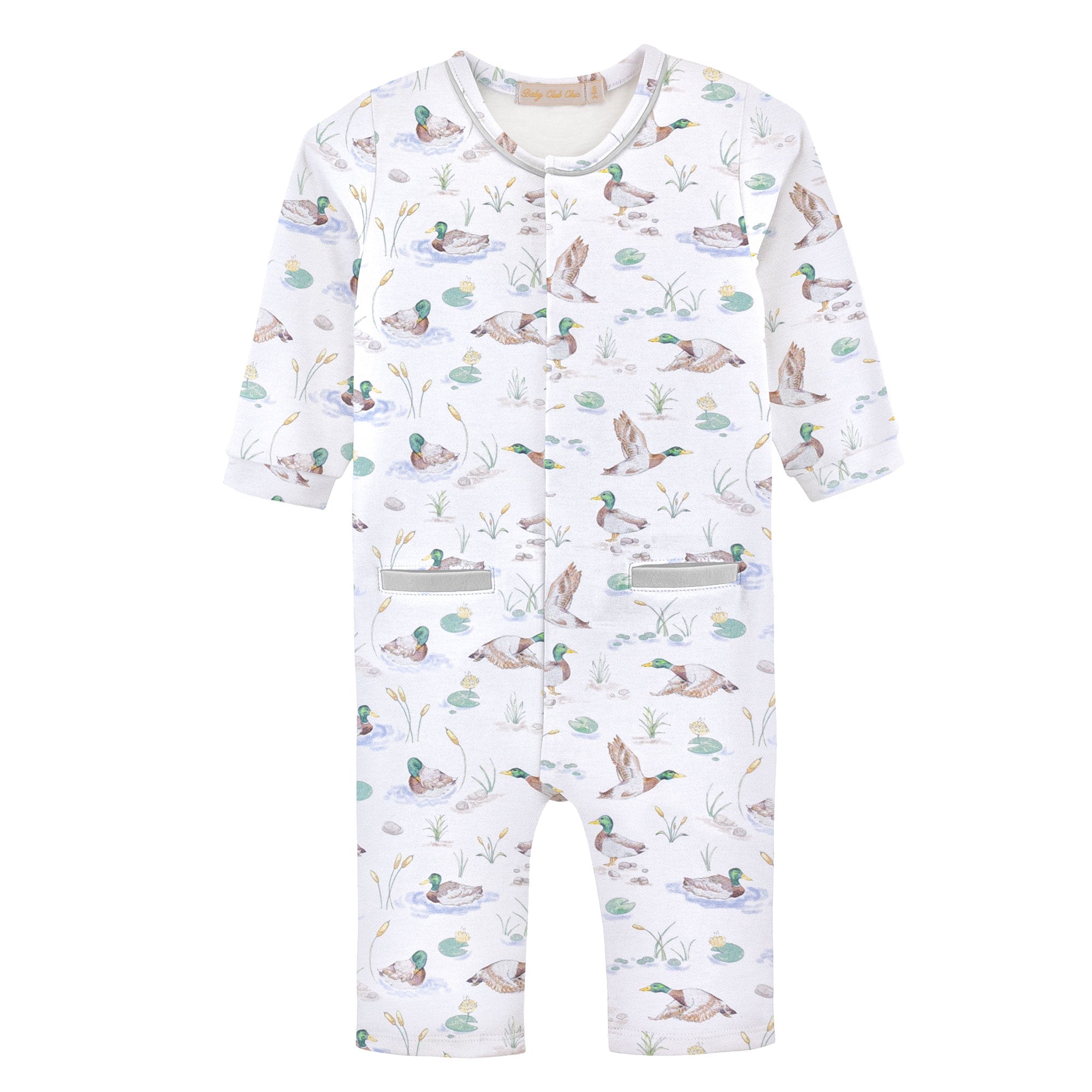 Baby Club Chic Mallard Ducks Printed Playsuit