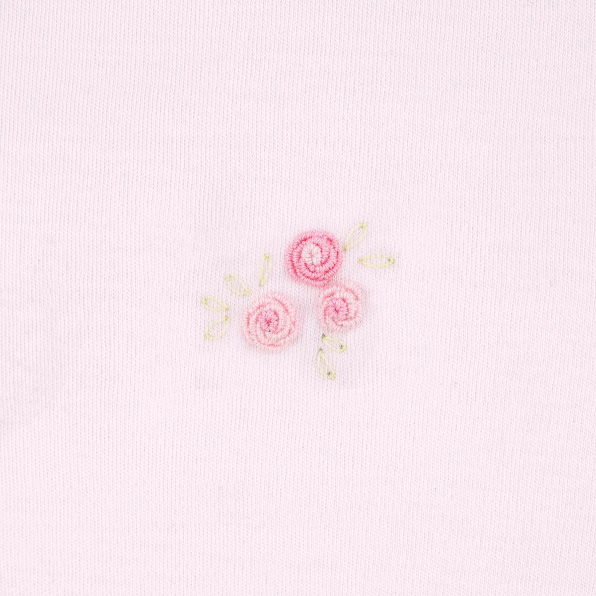 LydaBaby Rose Floral Embroidered Footie