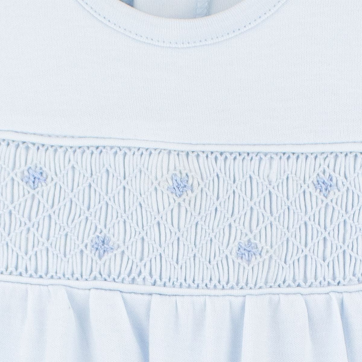LydaBaby Blue Tiny Stars Smock Collection Footie