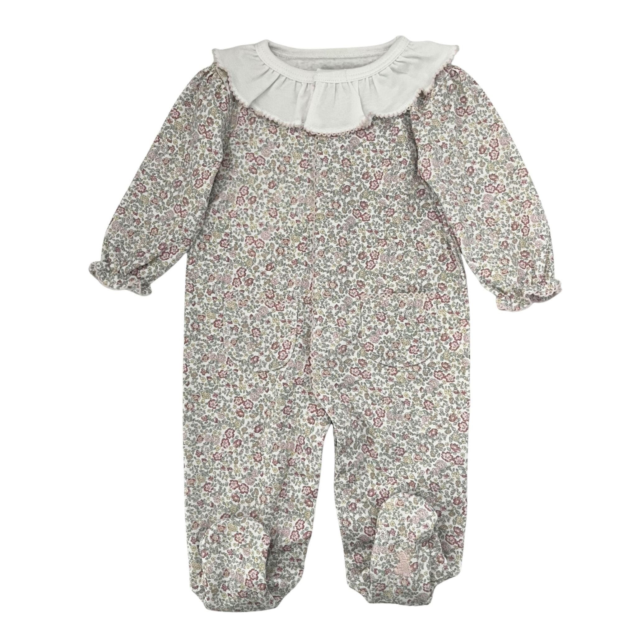 Tecomoabesos Livvy Ruffle Collar Romper, Pink