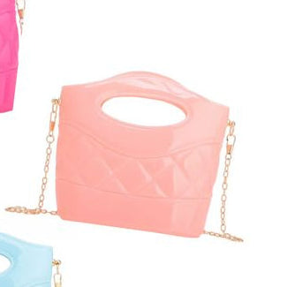 Ce Ce Co Jelly Little Pink Tote with Chain