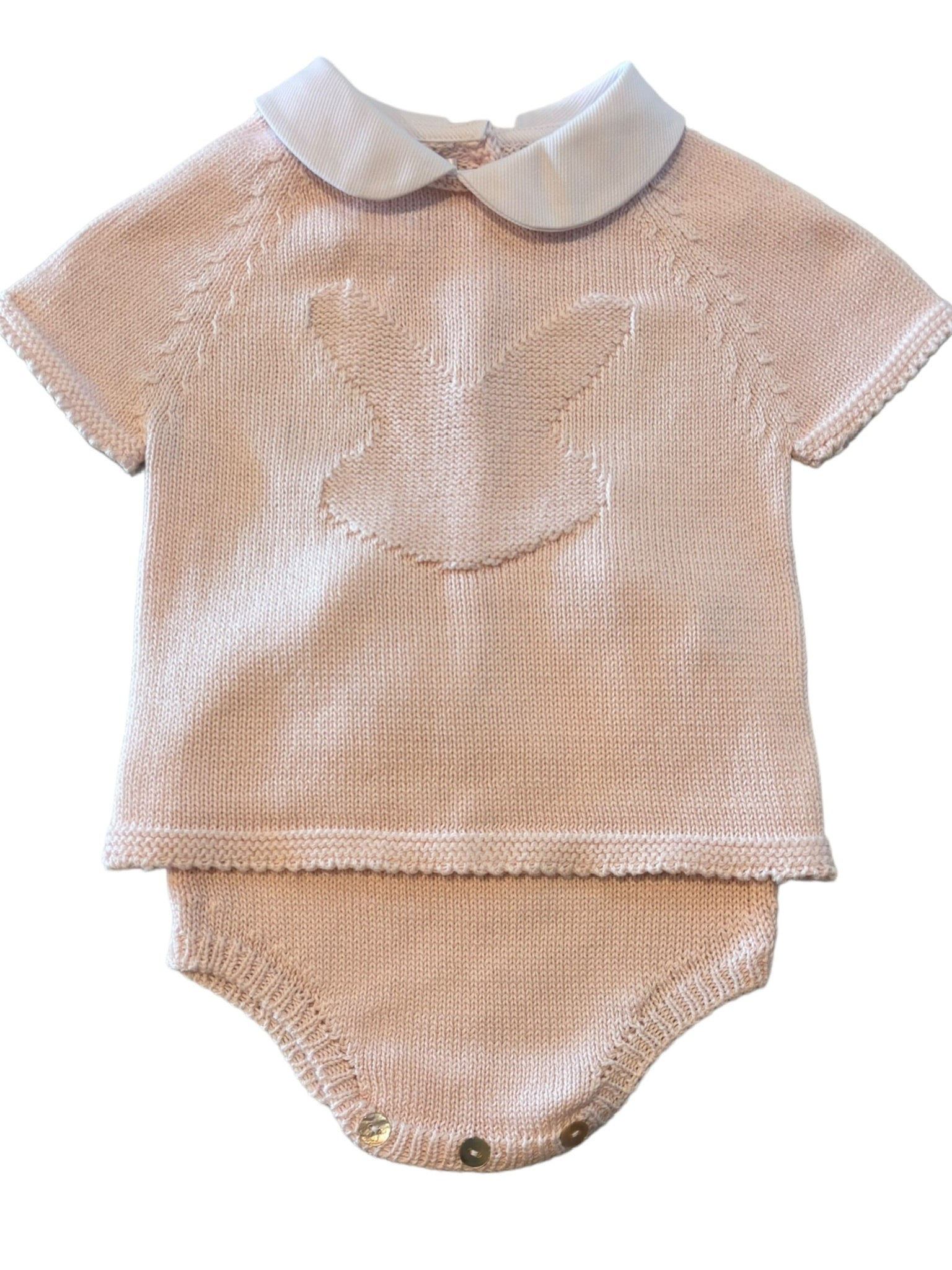 Mi Lucero Pink Bunny Diaper Set