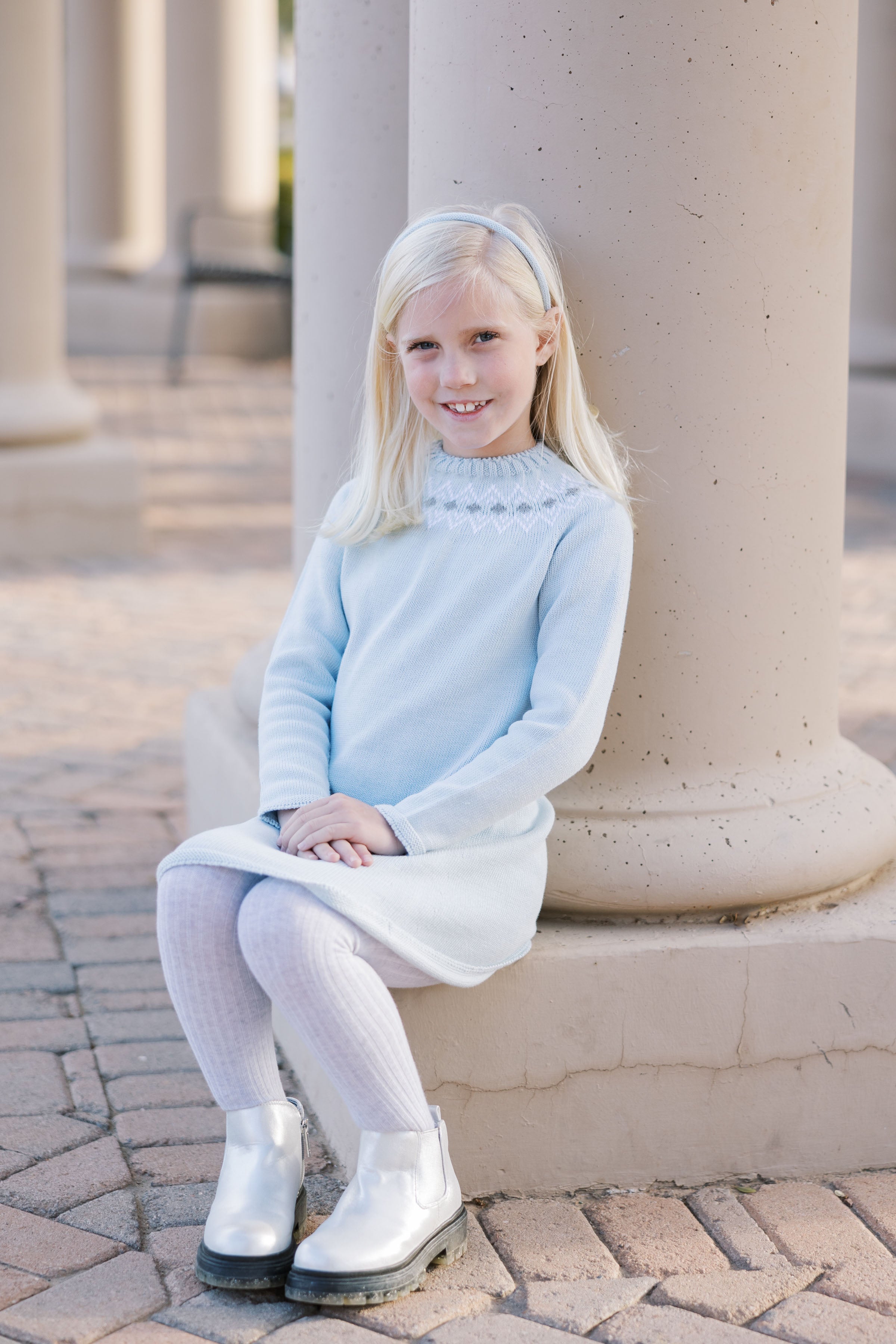 Mi Lucero Diamond Fair Isle Dress