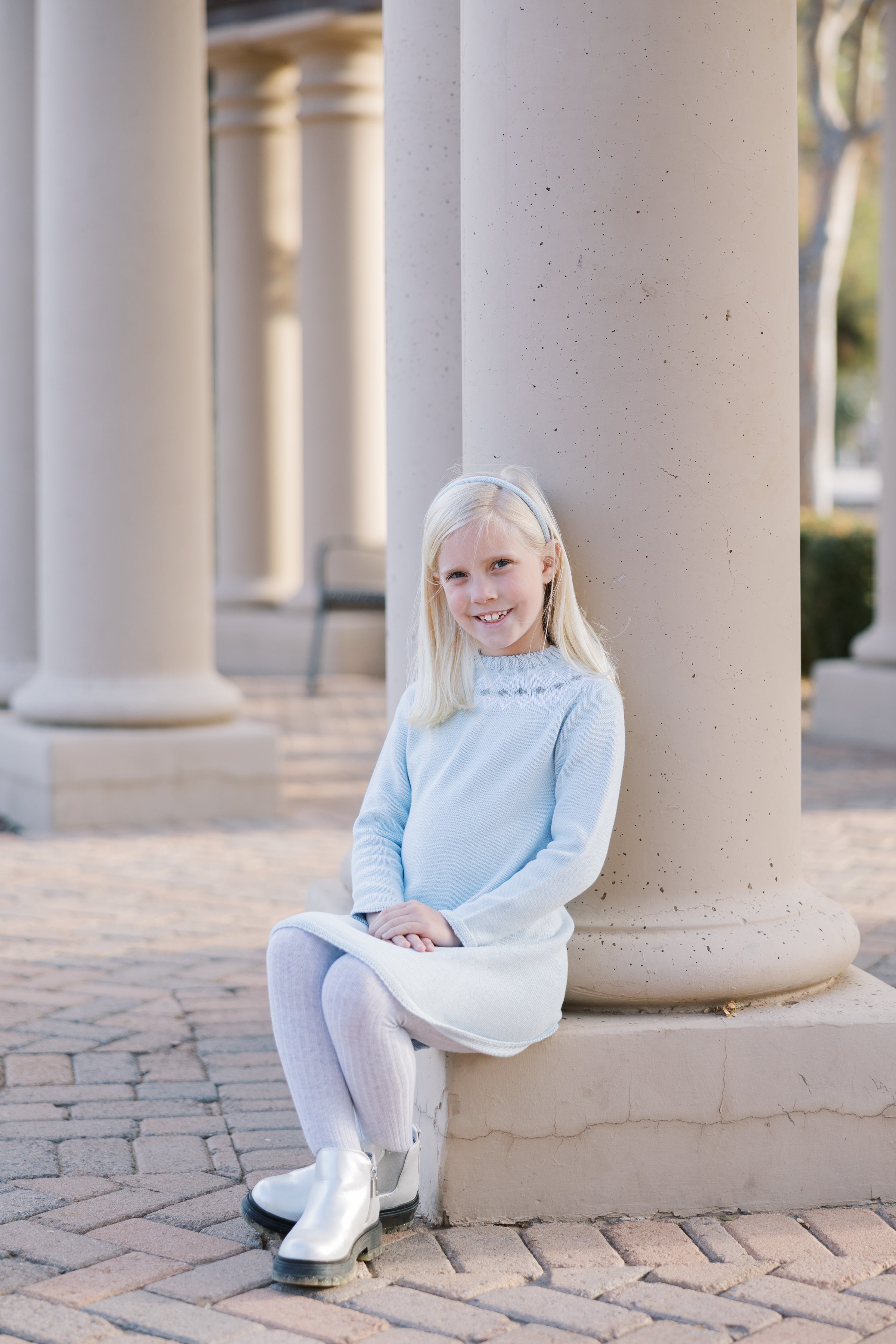 Mi Lucero Diamond Fair Isle Dress