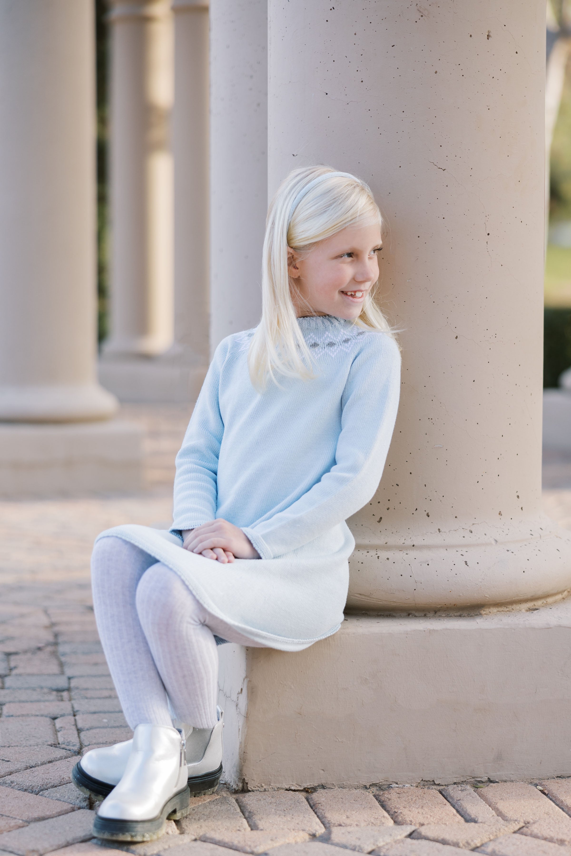 Mi Lucero Diamond Fair Isle Dress