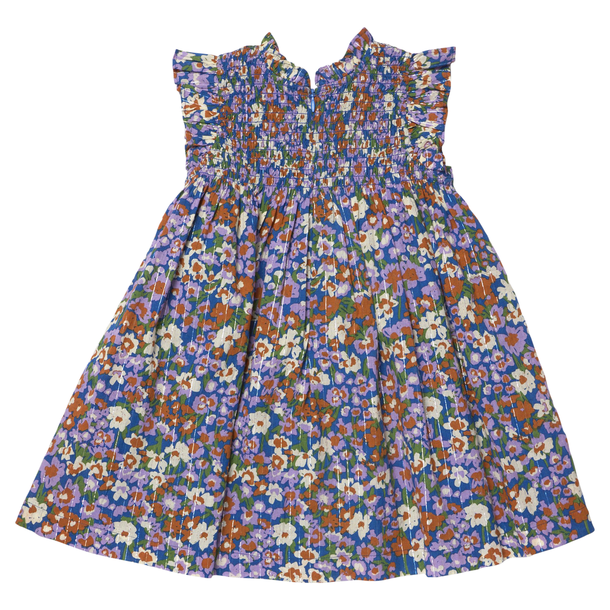 Pink Chicken Stevie Dress, True Blue Sketched Floral