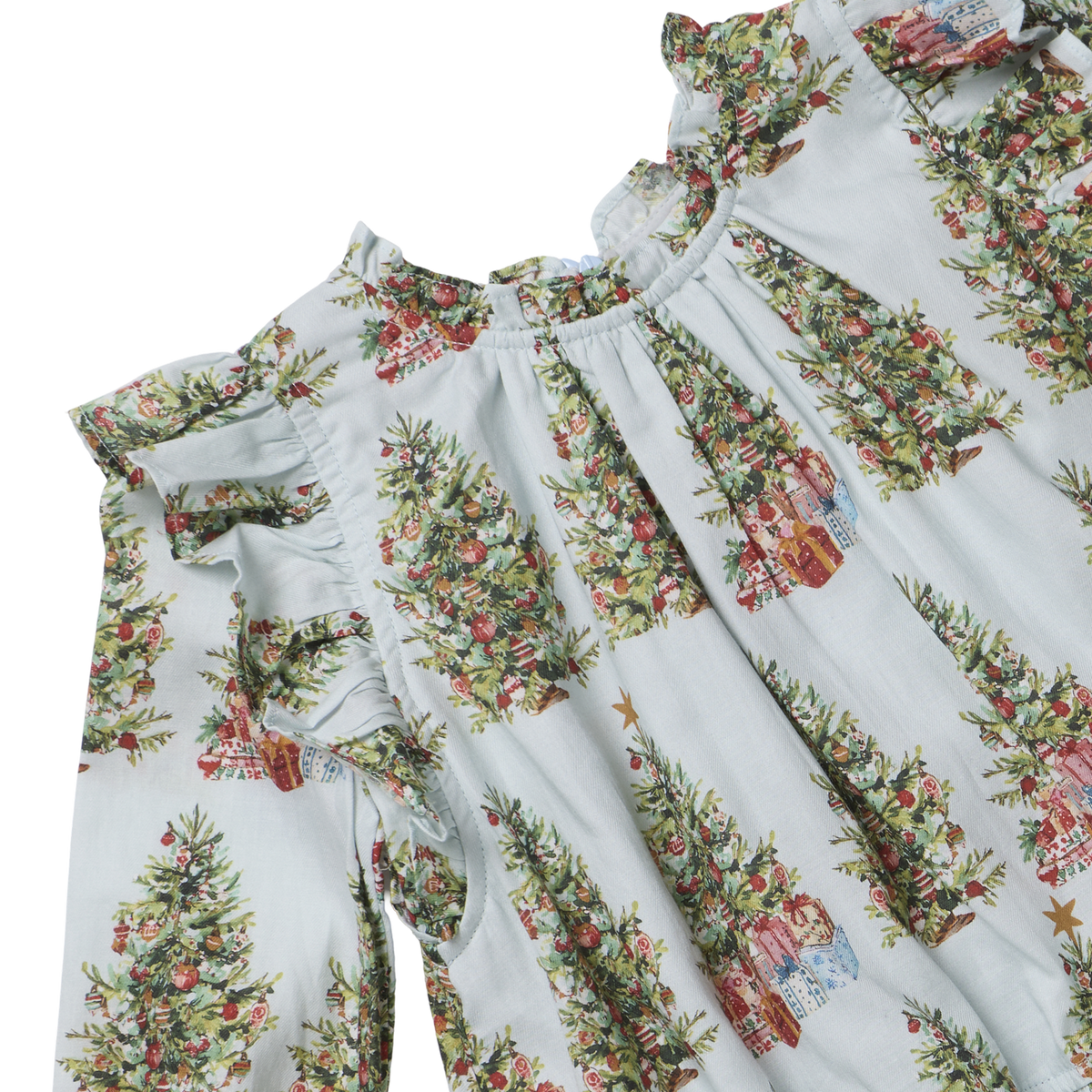 Pink Chicken Harper Dress Set, Trees & Presents