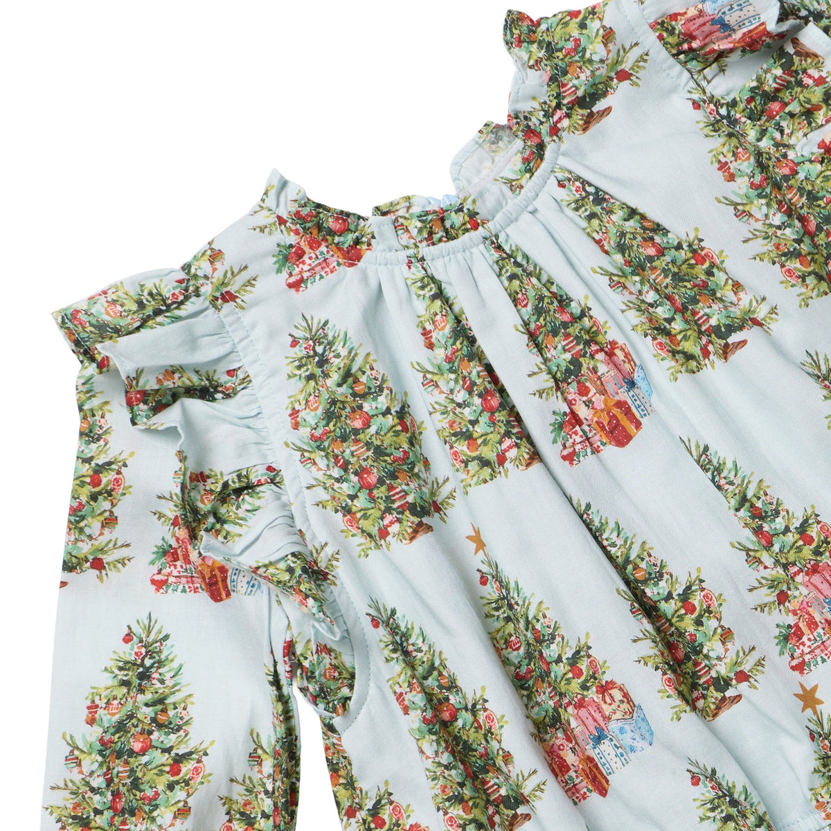 Pink Chicken Harper Dress, Trees & Presents
