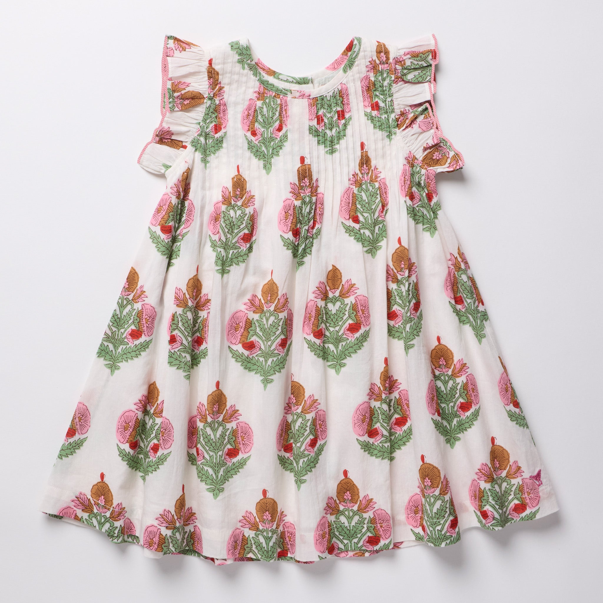 Pink Chicken Jaipur Dress, Pink Bellflower