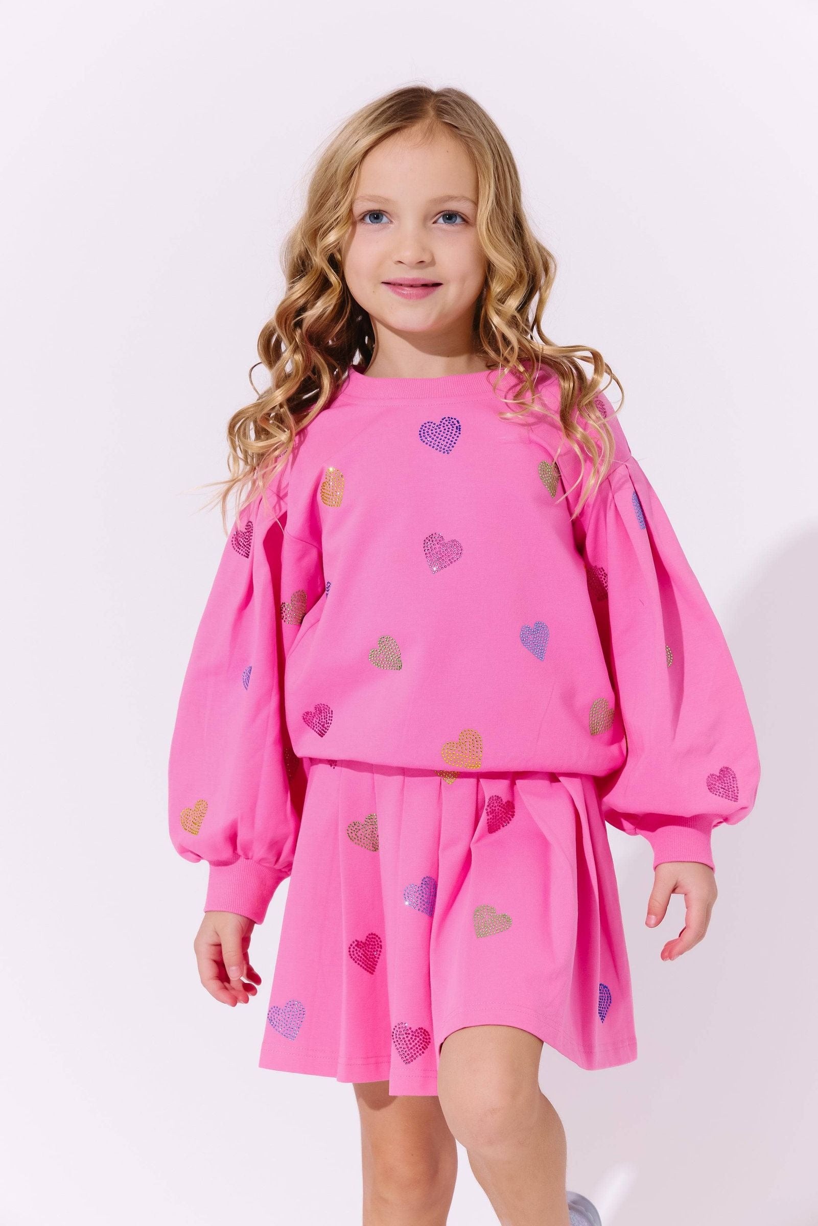 Lola & The Boys Pink Sparkle Hearts Set