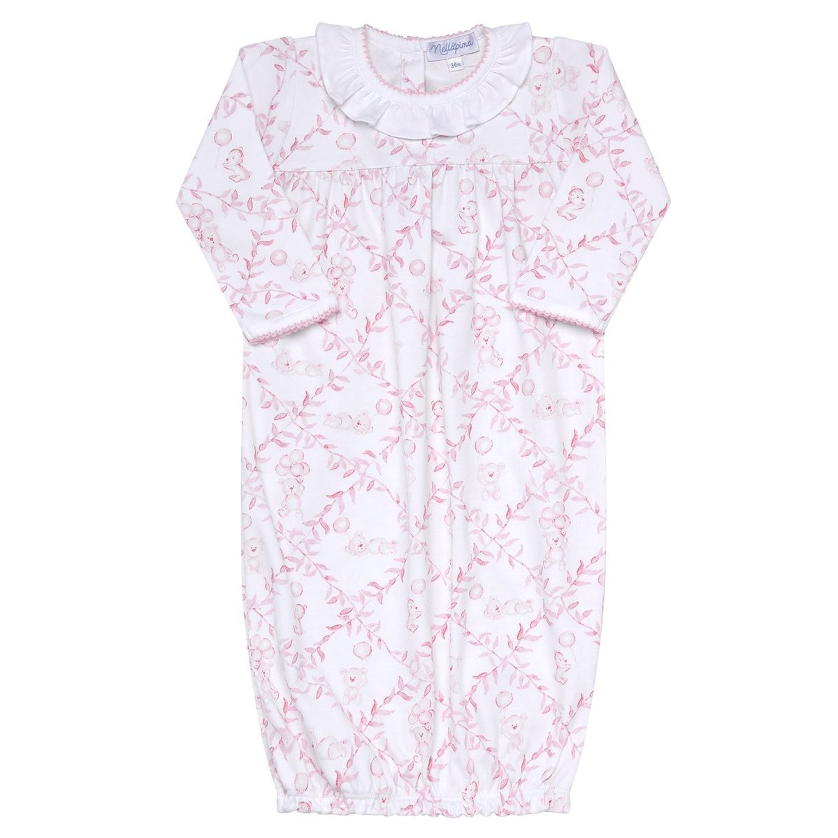 Nella Pima Pink Bears Trellace Gown