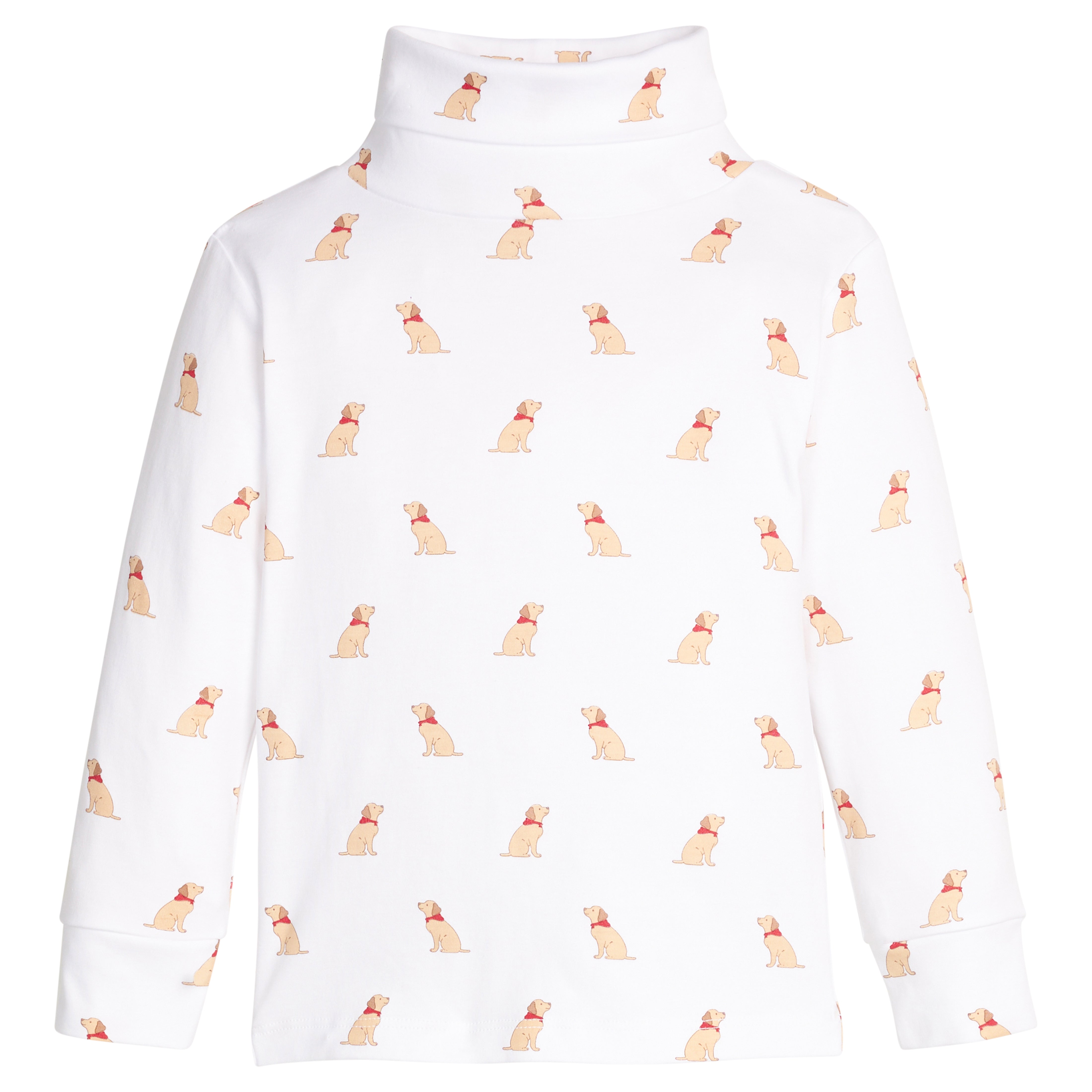 Little English Printed Turtleneck, Seated Labs