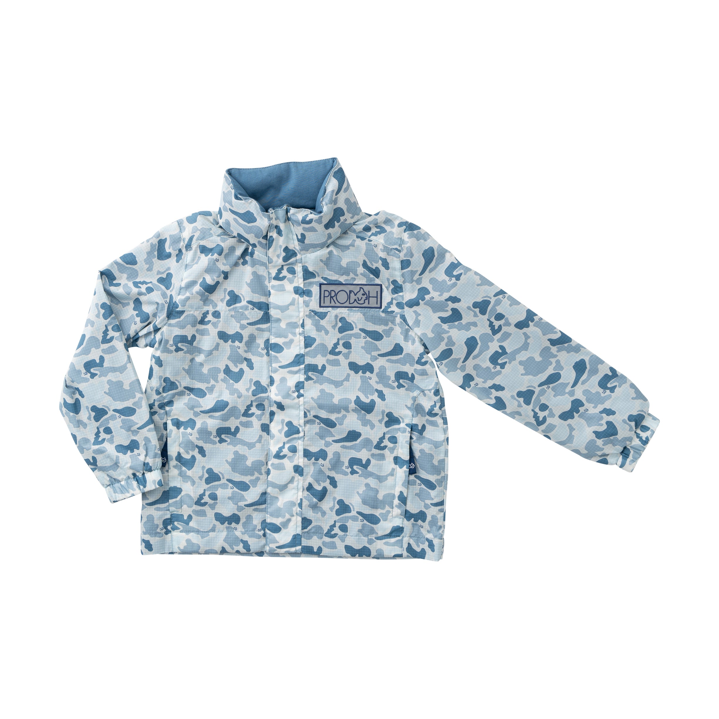Prodoh Reflective Rain Jacket, Blue Break Point Camo
