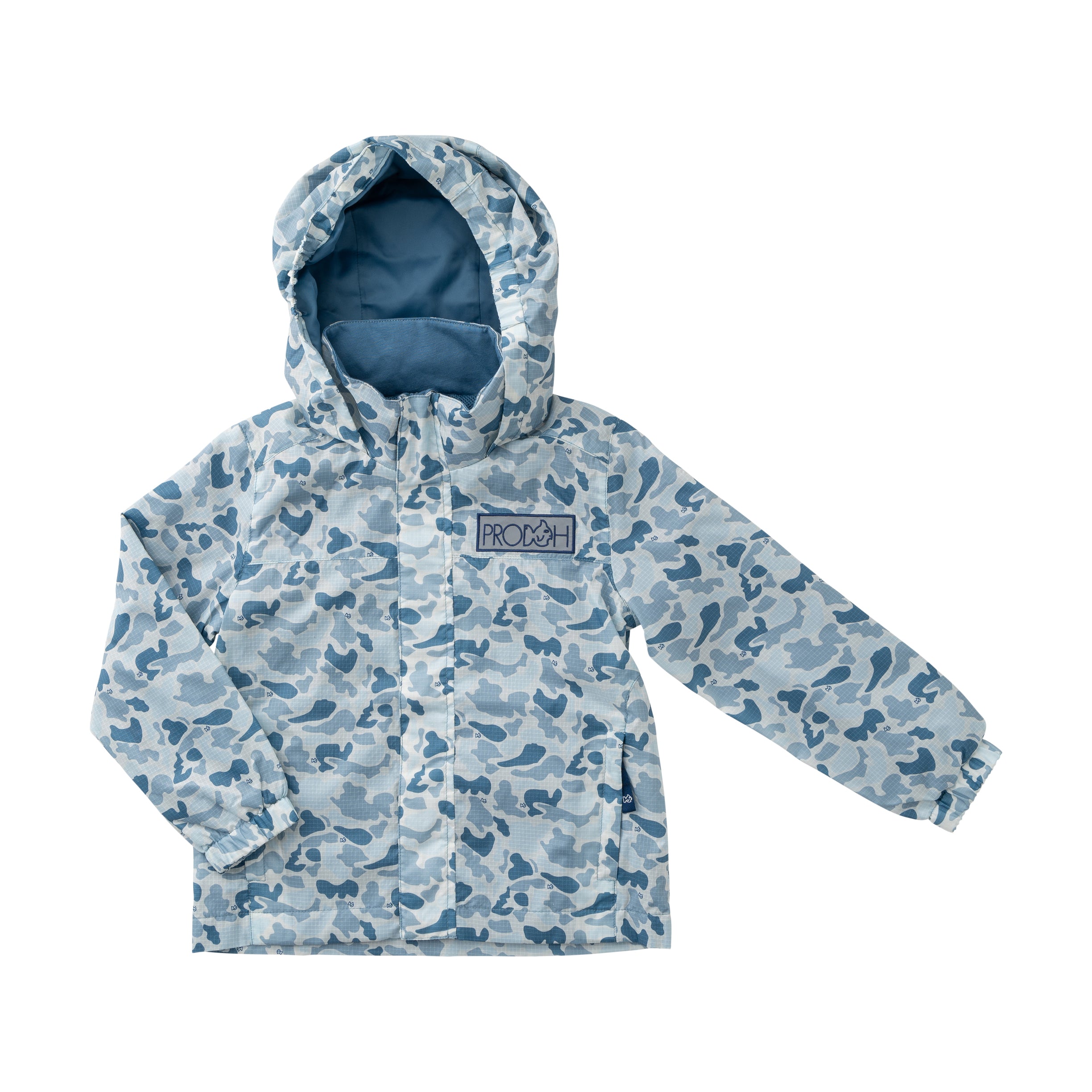 Prodoh Reflective Rain Jacket, Blue Break Point Camo