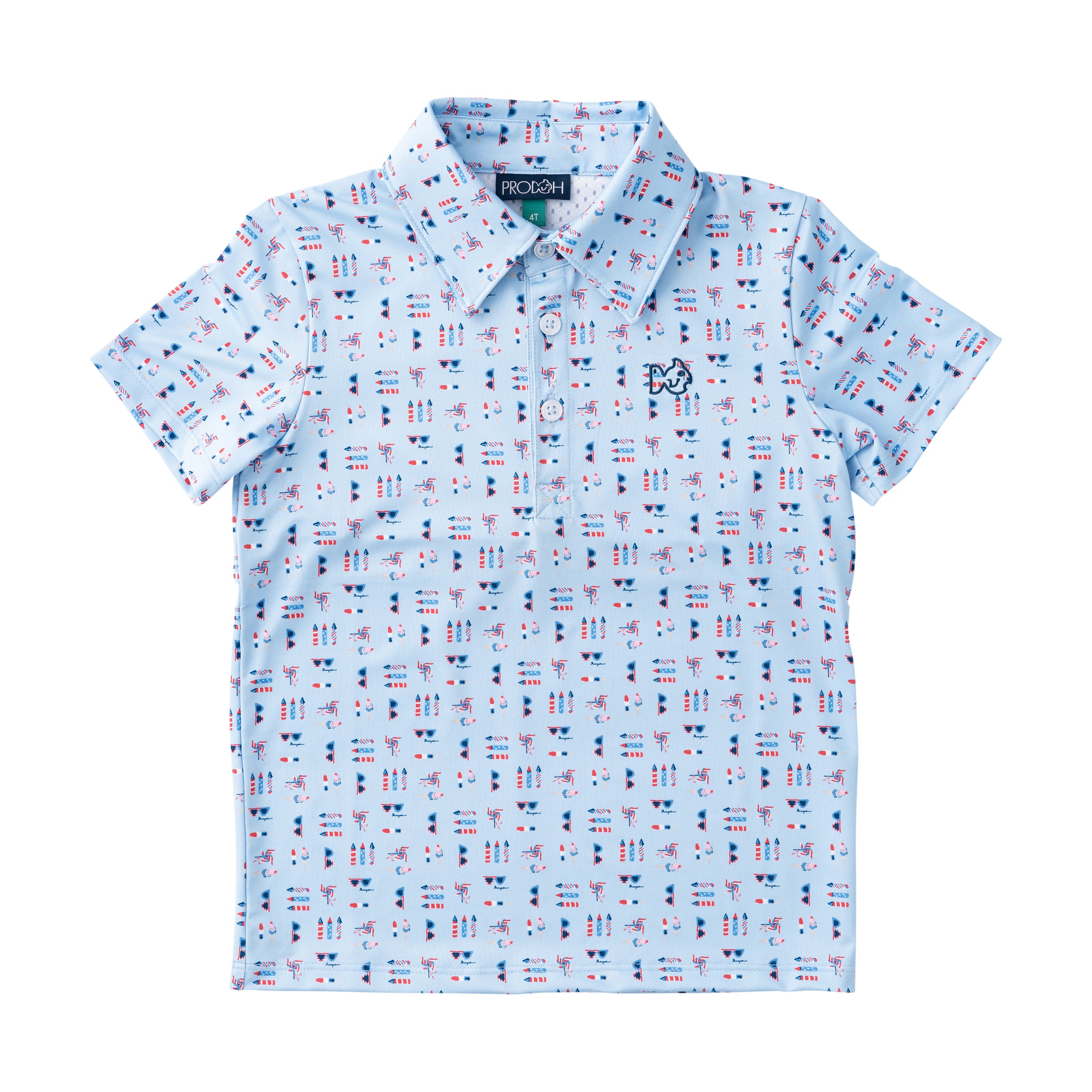 Prodoh Pro Performance Polo, Windsurfer Print