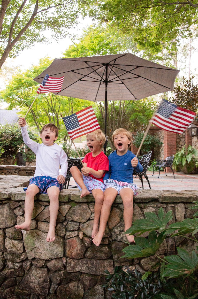 Prodoh Boogie Board Swim Trunk, American Stripe