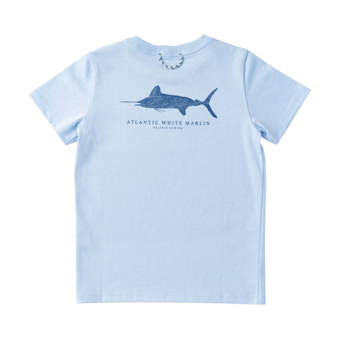 Prodoh Cotton T-Shirt, Atlantic White Marlin Art on Windsurfer