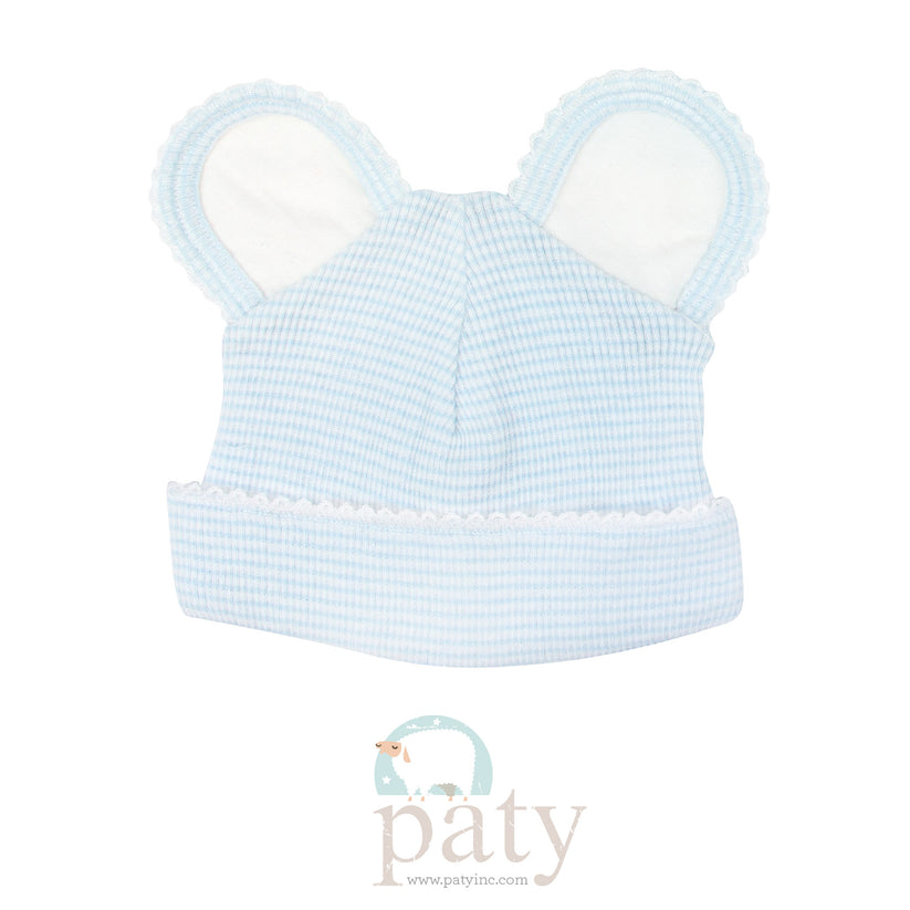 Paty Rib Knit Pay Bear Beanie
