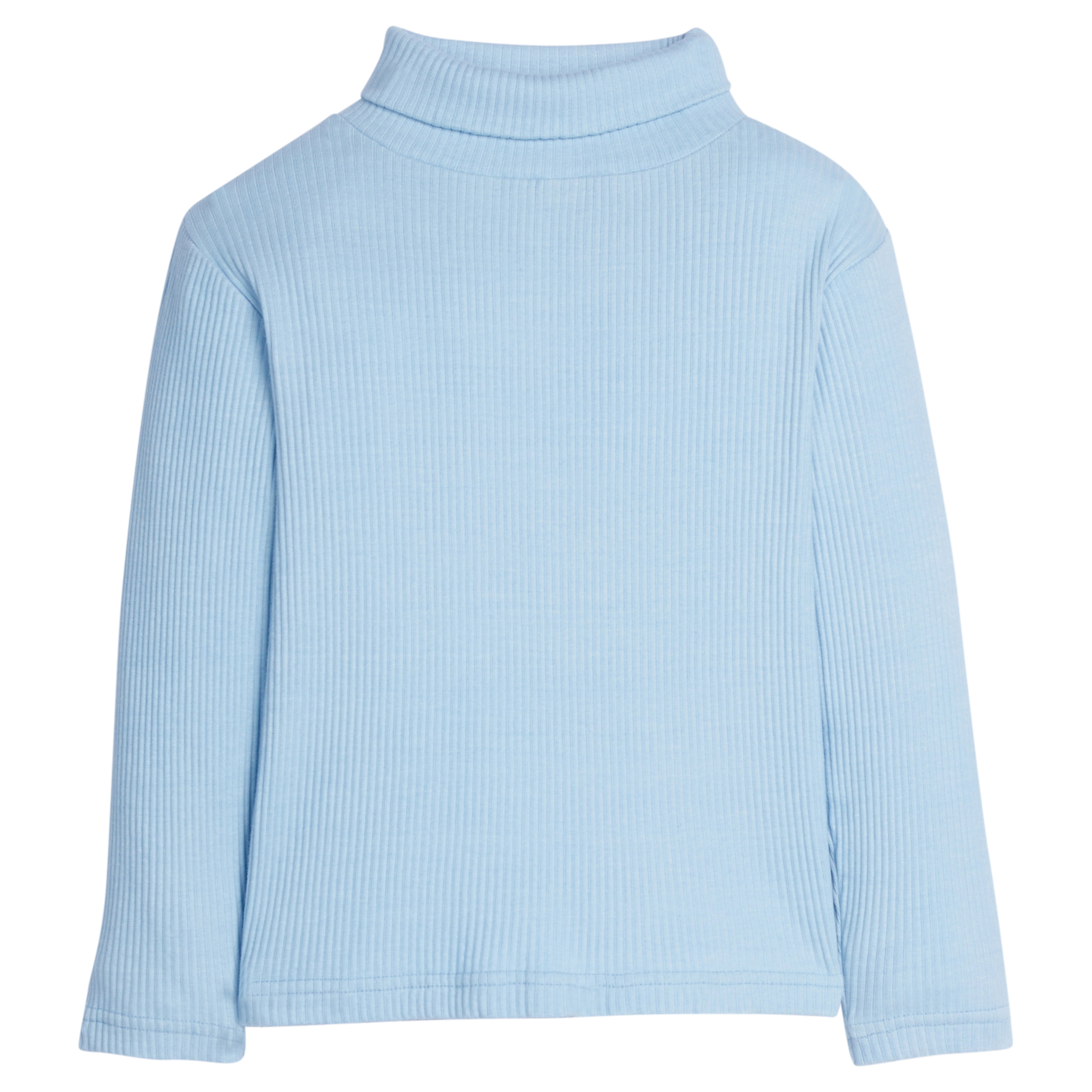 Bisby Ribbed Turtleneck, Ice Blue