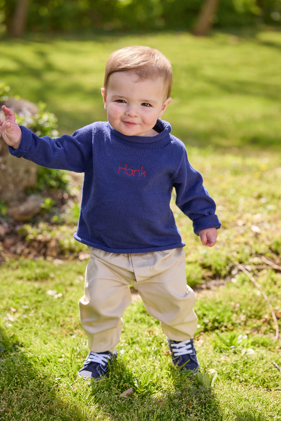 Little English Banded Pant, Stone Corduroy