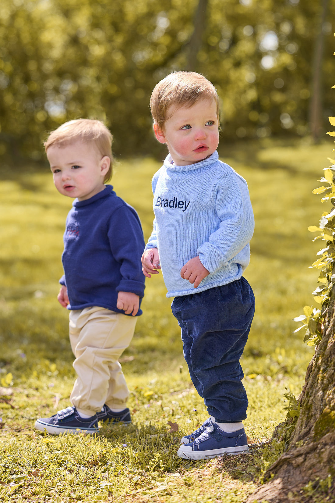 Little English Banded Pant, Stone Corduroy