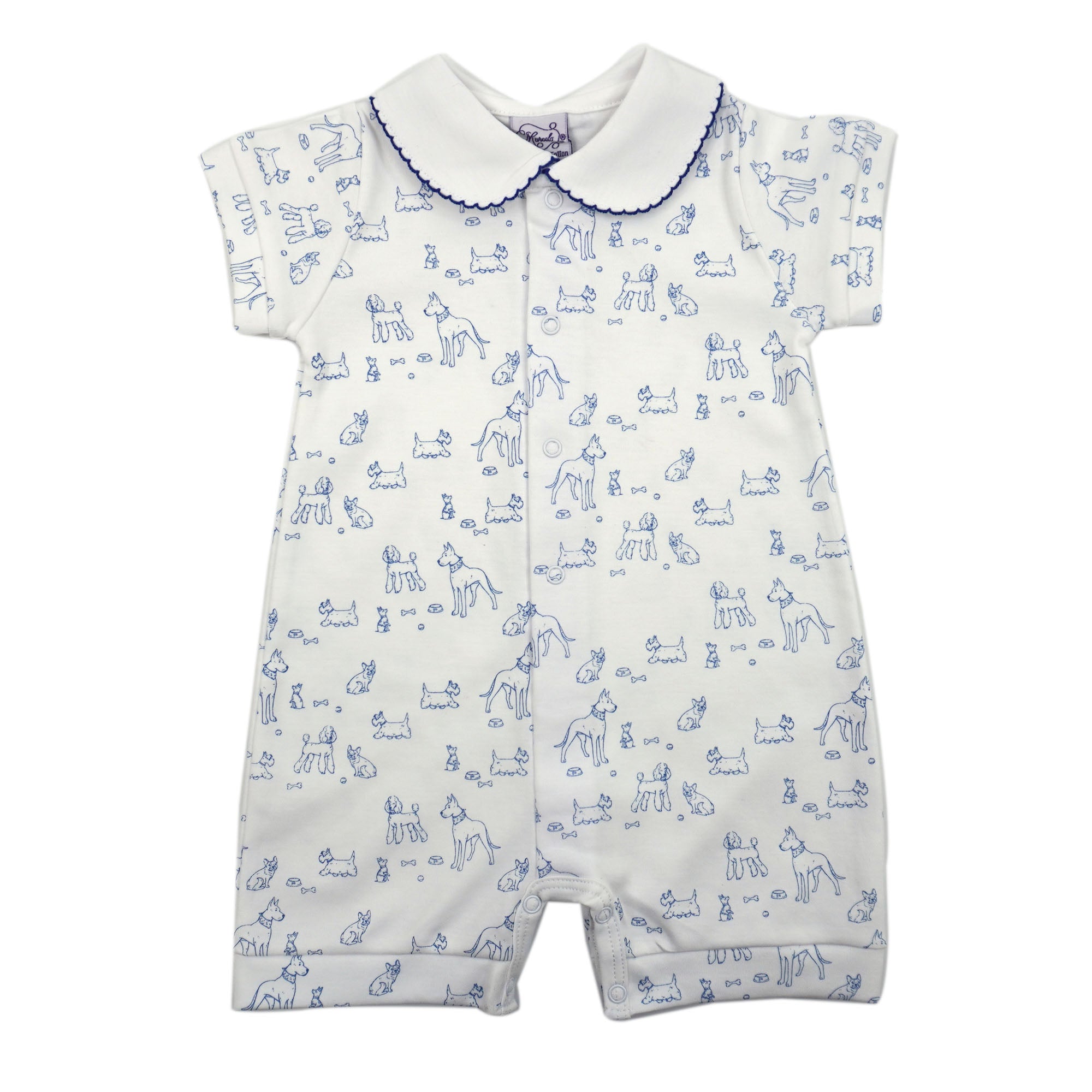 Marcela Dogs Pima Cotton Romper