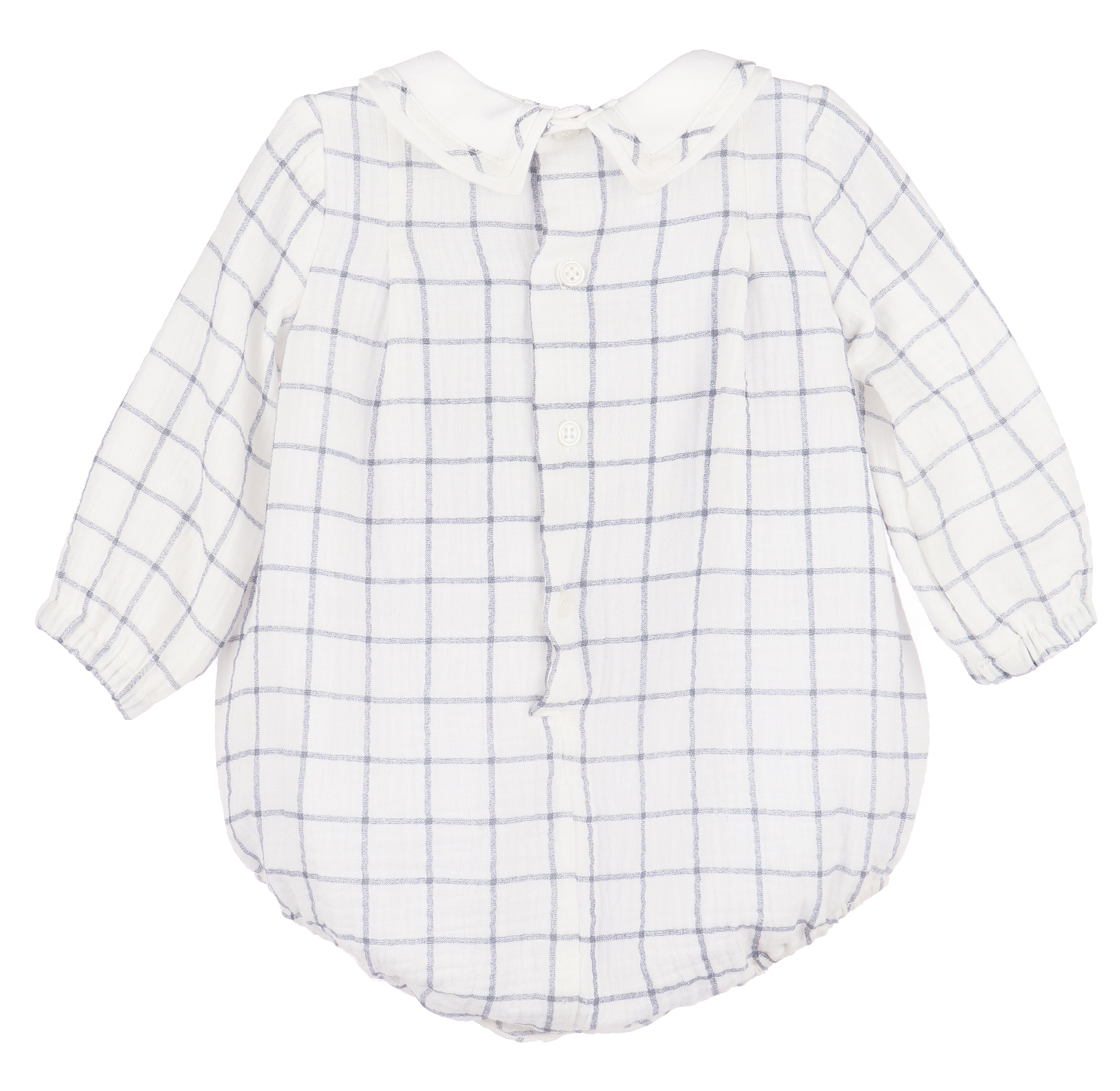 Sophie & Lucas Cozy Checks Bubble, Blue