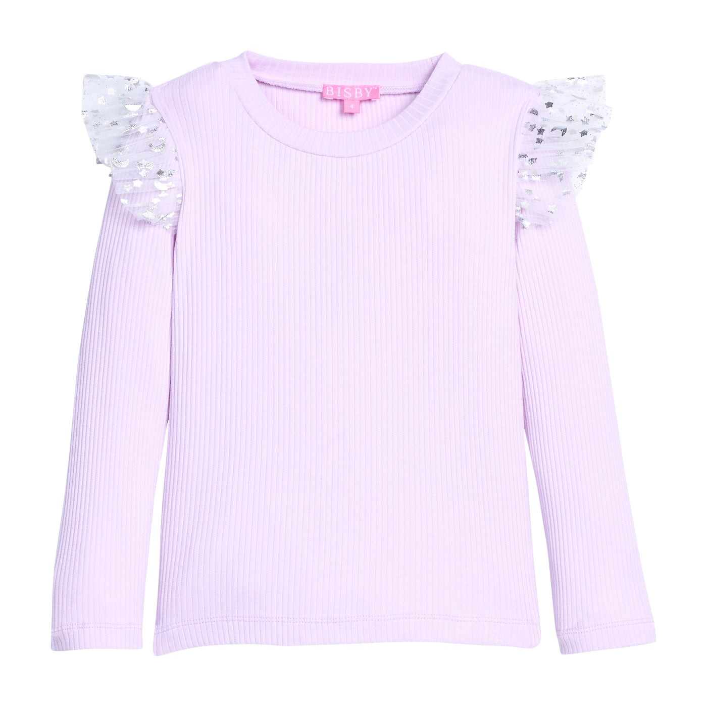 Bisby Sadie Tee, Lilac & Silver Sparkle Stars