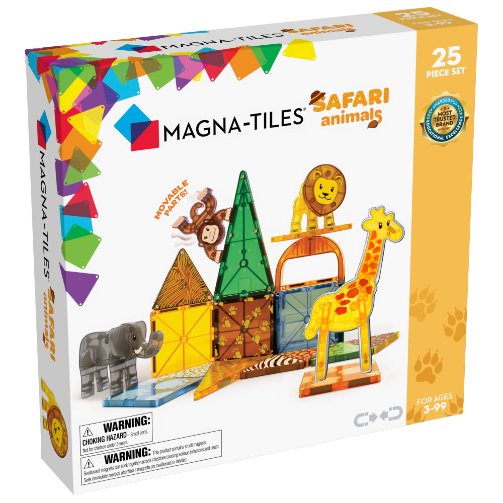 Magna-Tiles Safari Animals 25 Piece Set
