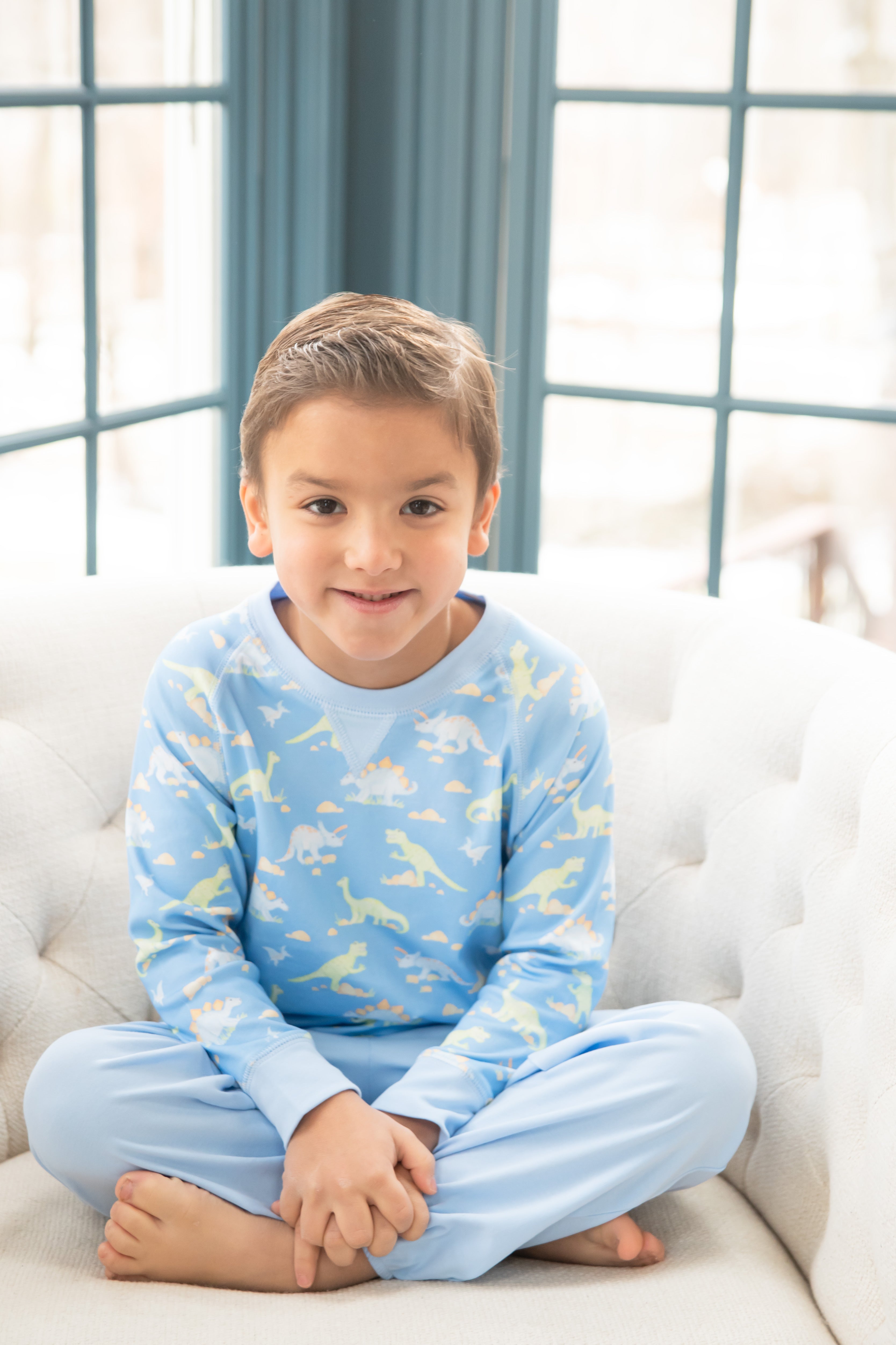 James & Lottie Sam Sweatshirt, Dinosaur Knit