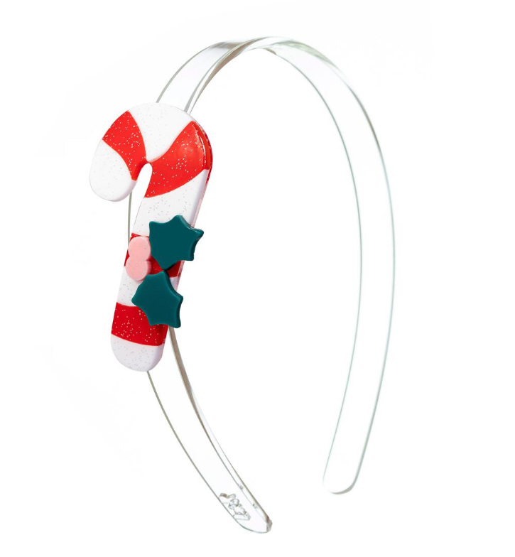 Lilies & Roses Candy Cane Red Stripes Headband