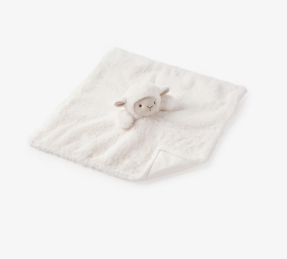 Elegant Baby White Lamb Baby Security Blankie