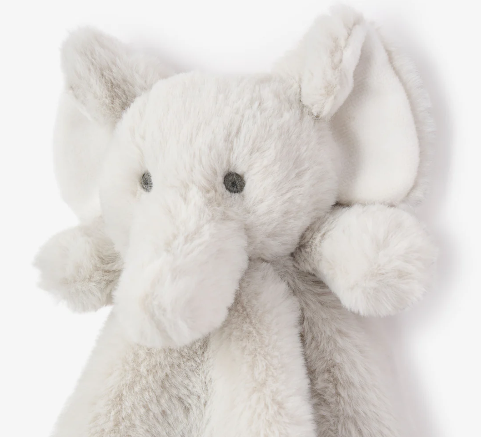 Elegant Baby Gray Elephant Baby Security Blankie