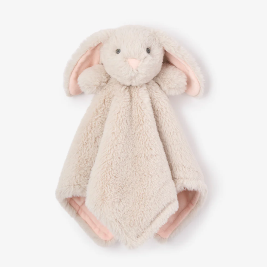 Elegant Baby Taupe Bunny Baby Security Blankie