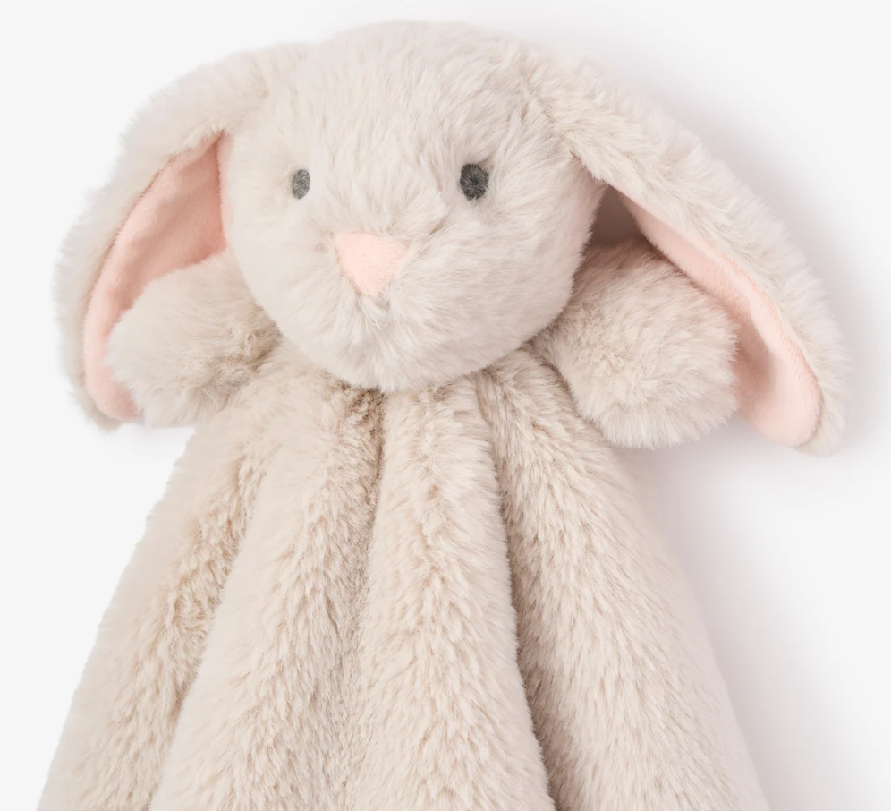 Elegant Baby Taupe Bunny Baby Security Blankie